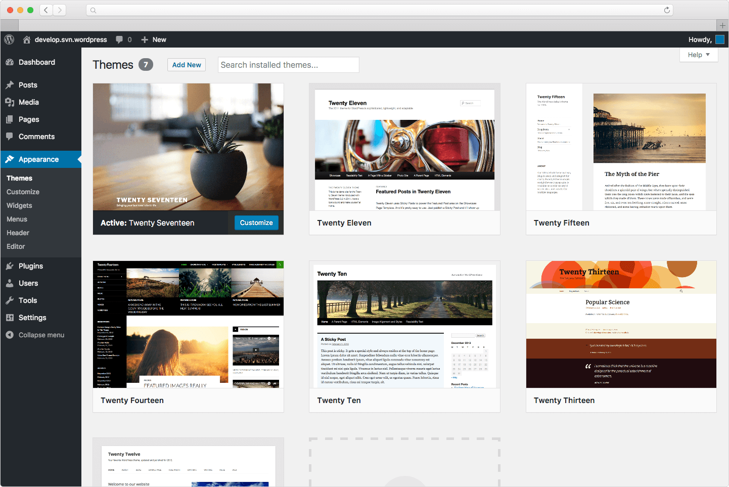 Hailey Erickson CMS Example by Wordpress